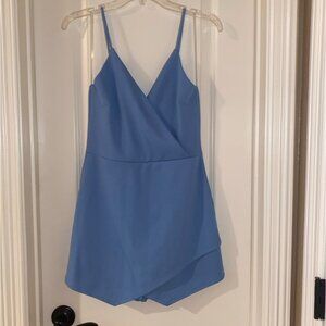 Light blue Gameday style romper with skort medium